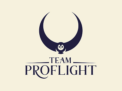 Proflight "Fleet" logo branding disc disc golf logo owl vector