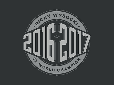 Wysocki Stamp badge champion disc golf seal stamp