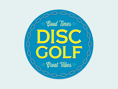Disc golf button!