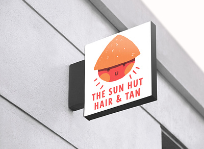 The Sun Hut graphic design illustration logo
