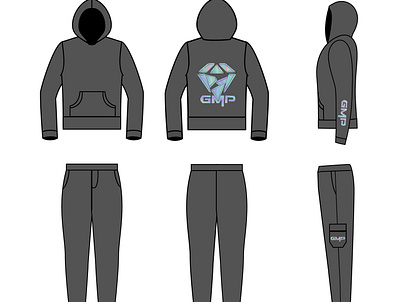 Hoodie tracksuit illustration vector