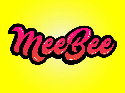 MeeBee logo logo logo design typography