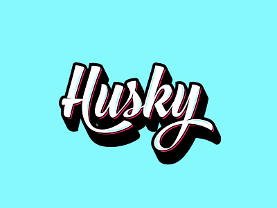 Husky logo illustration logo logo design minimal typography vector