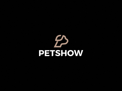 PETSHOW dog logo pet symbol