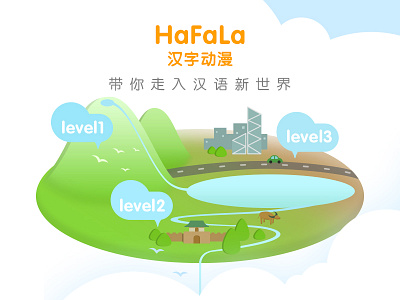 HaFaLa汉字动漫app app china education english icon invite2 language study traditional ui 汉字