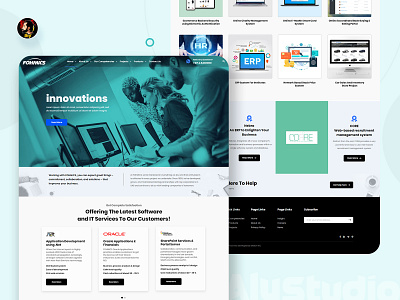 Fohmics Web UI dailyui modern design ui ux web design