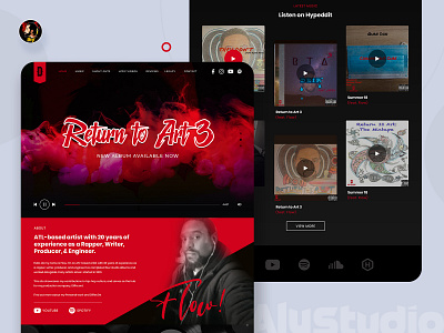 Music Web UI dailyui design modern design music web uiux website design
