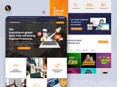 GetWebCreators | Web UI dailyui design modern design ui uiux