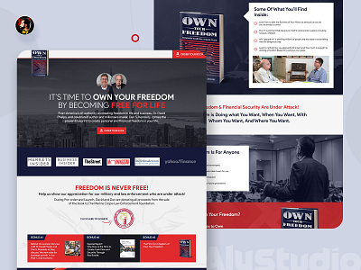 Own your Freedom | Book Sale Landing Page book website dailyui design landing page modern design ui uiux