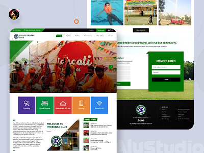 SSB Hyderabad Club club web dailyui modern design ui uiux