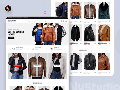 American Jacket Store UI dailyui design modern design ui uiux