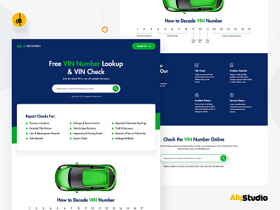 VIN REPORTS PRO UI dailyui modern design uiux vinnumber website