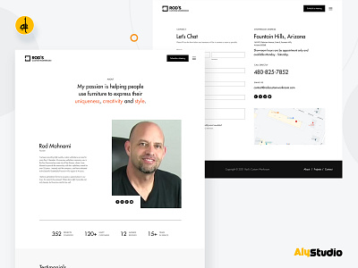 Rod's Custom Workroom | WEB UI dailyui design modern design uiux