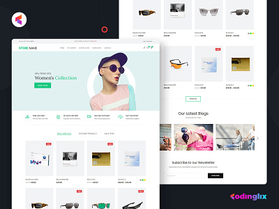 eCommerce Optical Store | Web UI dailyui design modern design ui uiux