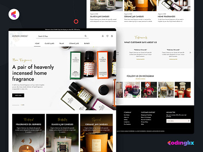 Hunza Candle | Web UI dailyui design hunza modern design uiux