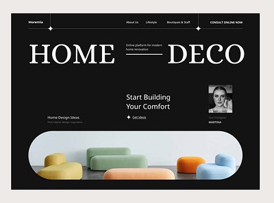 Interior Design Company | UX/UI Website Design branding design graphic design logo ui ux