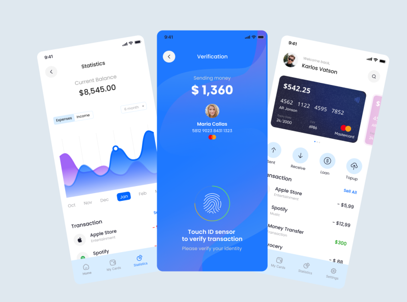 Fintech Mobile App by Tanya Iurchenko on Dribbble