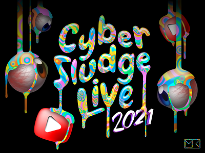 Cyber Sludge Live 2021 art branding design dribbleweeklywarmup illustration logo microgenre music