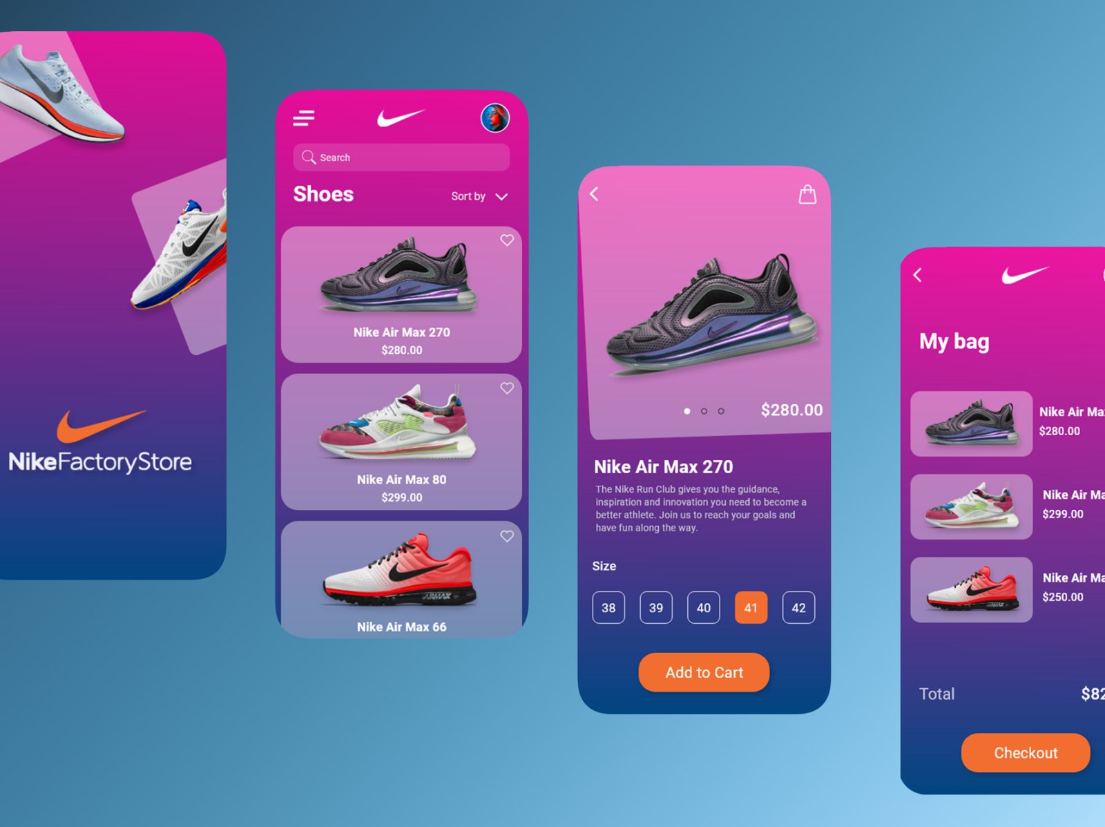 Nike App design by Ahmed Kamnnaa on Dribbble