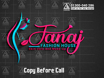 Fashion Logo 3d branding design flat graphic design illustration logo