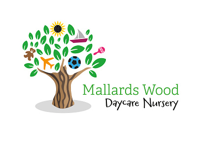 Mallards Wood logo (not chosen) daycare logo