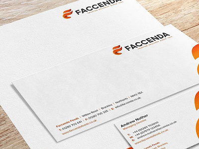 Faccenda Stationery letterhead stationery