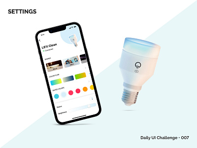 Settings • Daily UI 007 007 app daily ui challenge dailyui dailyui 007 dailyuichallenge007 ios mobile ui ui design