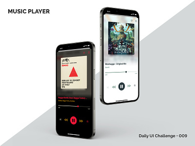 Music player • Daily UI 009 app daily ui 009 daily ui challenge daily ui challenge 009 dailyui dailyui challenge 009 ios mobile ui ui design