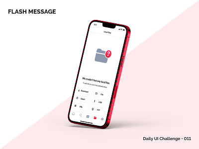 Flash message • Daily UI 011 app daily ui challenge dailyui dailyui 011 dailyui challenge 011 ios mobile ui ui design