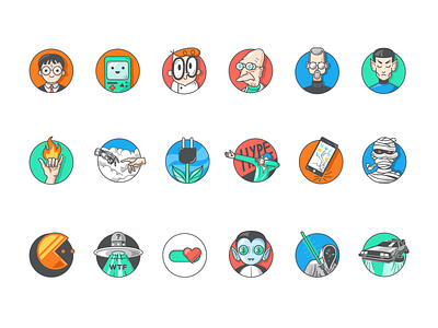 4Prototypes user rating icons 4prototypes bmo gadget green hype icons jedi pacman spok user