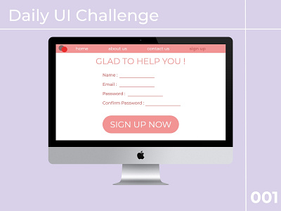 #DailyUI Day #001