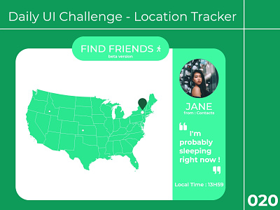 DAILYUI - Day 20 - Location Tracker