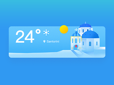 Santorini illustration weather santorini