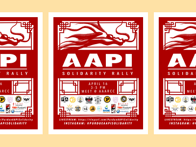 AAPI Solidarity Rally Poster