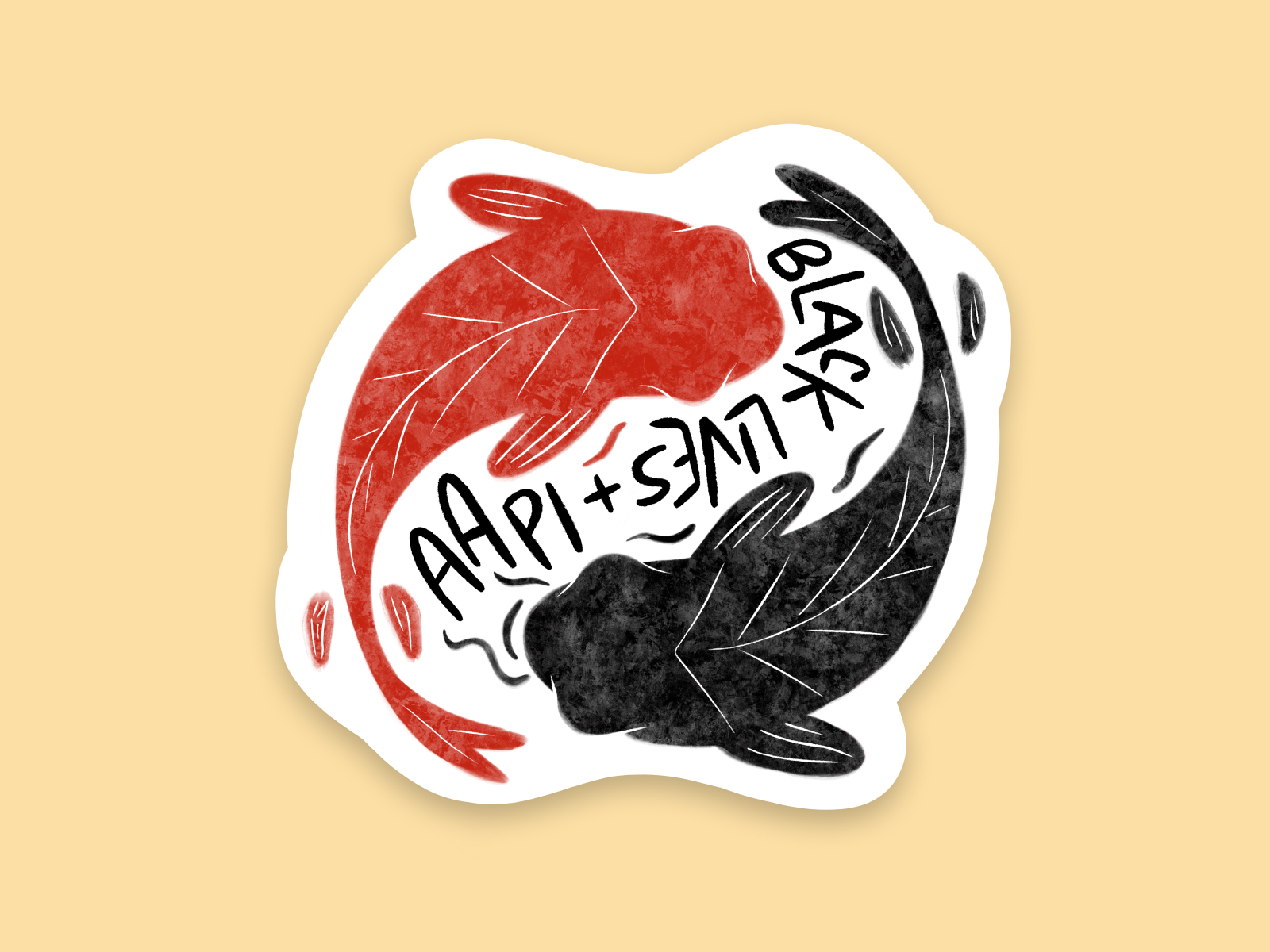 Koi Fish Girl | Sticker