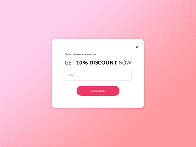 Discount popup / overlay for desktop ecommerce site
