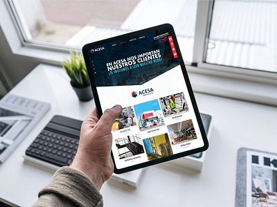 Web page layout / Acesa app photoshop ui ux webdesign
