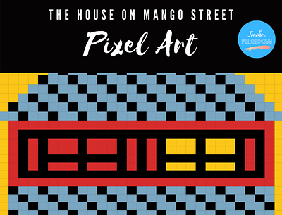 The House on Mango Street Pixel Art Product Thumbnail graphic design