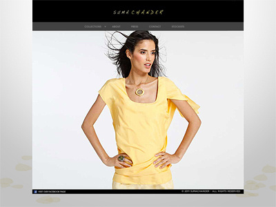 Suma Chander clean fashion final photography redesign website