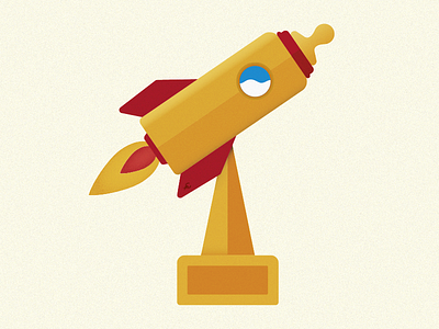 Junior Award Illustration award baby birth rocket vector