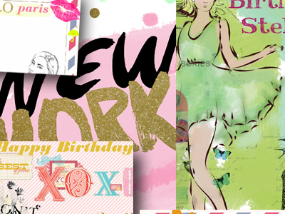 Sneak peek of fashion inspired images for stationery design