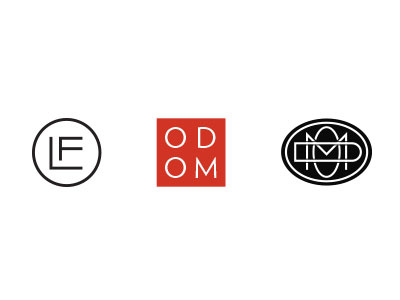 Finalists logo mark monogram neomodernism