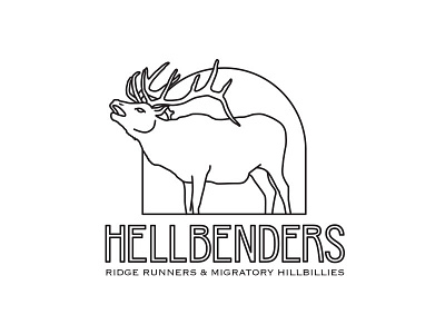 Hellbenders WIP elk logo motorcycleclub ozarks