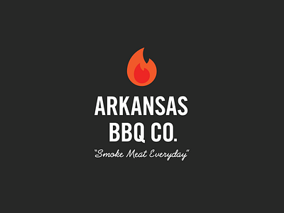 ABCo. Runner Up arkansas barbecue bbq logo meat