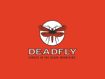 DeadFly brand flyfishing identity logo ozarks
