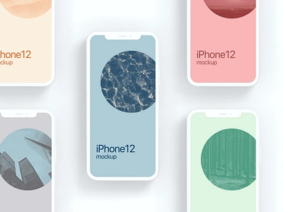 iPhone12 Cray Mockup Free blender design ui