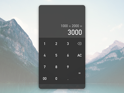 #004 Calculator App dailyui dailyuichallenge design ui デザイン