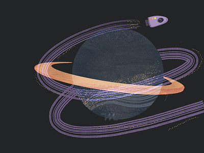 Spaceship 💫🚀 design digital art digital illustration graphic illustration procreate space spaceship