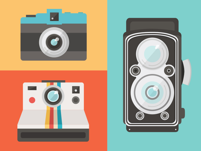 Vintage Cameras by Kailyn Tyrrell on Dribbble