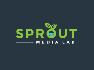 Sprout Branding branding dark green identity logo logo design mark marketing agency web agency